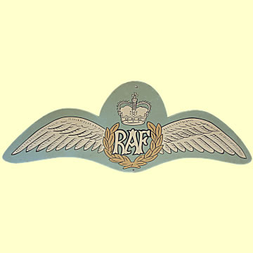 RAF Wings Sign - Click for the bigger picture