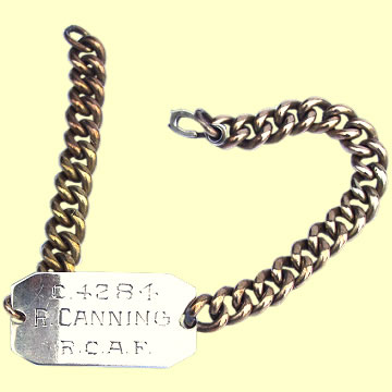 RCAF Identity Bracelet - Click for the bigger picture