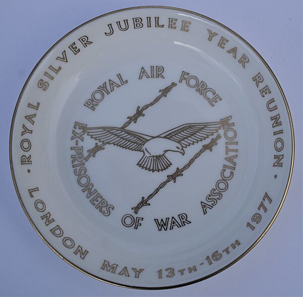 RAF EX-POW Association Silver Jubilee Dish 1977 - Click for the bigger picture