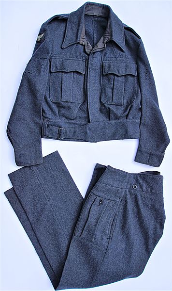 RAF War Service Dress named to Sgt Anholm - Click for the bigger picture