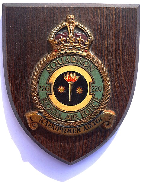 RAF 220 Squadron Plaque - Click for the bigger picture