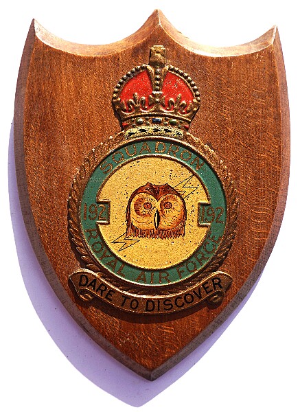 RAF 192 Special Duties Squadron Plaque - Click for the bigger picture