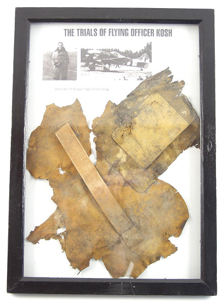 RAF Tempest Fighter Pilot's Rescue Dinghy Relic Parts - Click for the bigger picture