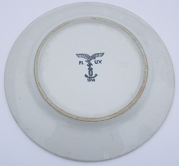 Battle of Britain period Luftwaffe Mess Plate - Click for the bigger picture