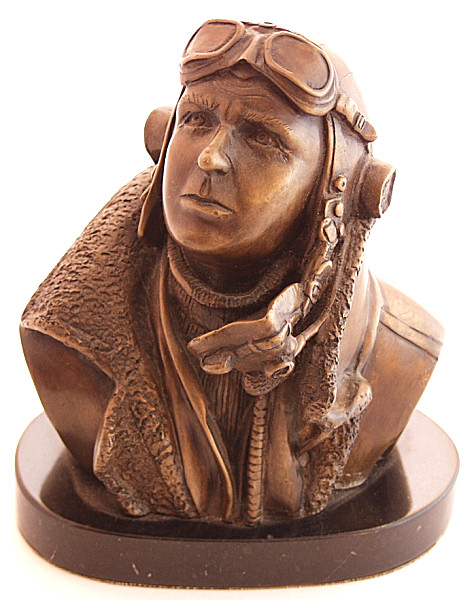 Bronze Sculpture of RAF Airman - Click for the bigger picture