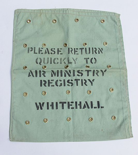 Air Ministry Registry Canvas Bag - Click for the bigger picture