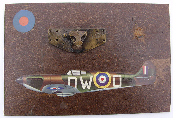 Battle of Britain name Al Deere Spitfire Relic Board - Click for the bigger picture