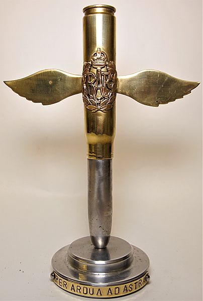 RAF Trench Art Shell Case - Click for the bigger picture