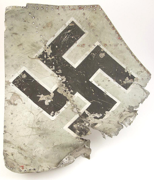 Luftwaffe Focke-Wulf FW-190 Starboard Tail Fin Panel - Click for the bigger picture