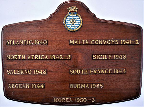 Fleet Air Arm 807 Squadron Battle Honours Board . - Click for the bigger picture