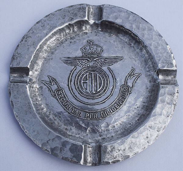 Aeronautical Inspection Department Alloy Ashtray - Click for the bigger picture