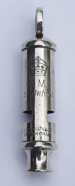 RAF Aircrew Ditching Whistle - Click for the bigger picture