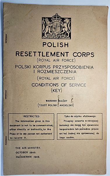 Polish Resettlement Corps Conditions of Service - Click for the bigger picture