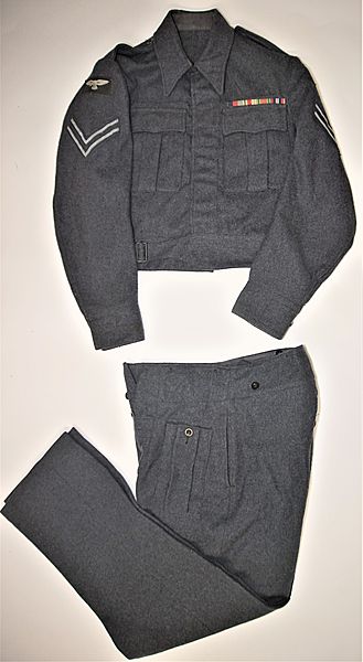 RAF Corporal's War Service Dress Blouse and Trousers - Click for the bigger picture