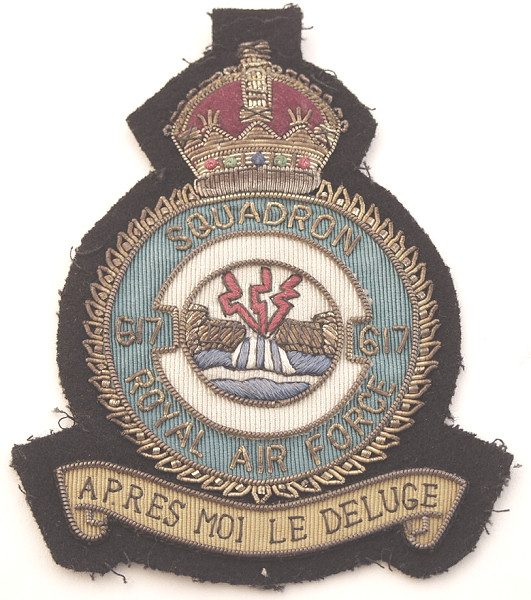 617 Dambuster Squadron Gold Bullion Badge - Click for the bigger picture