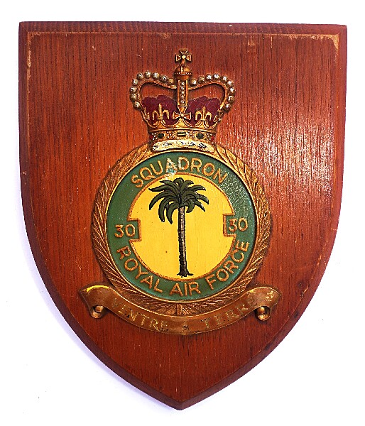 RAF 30 Squadron Plaque - Click for the bigger picture