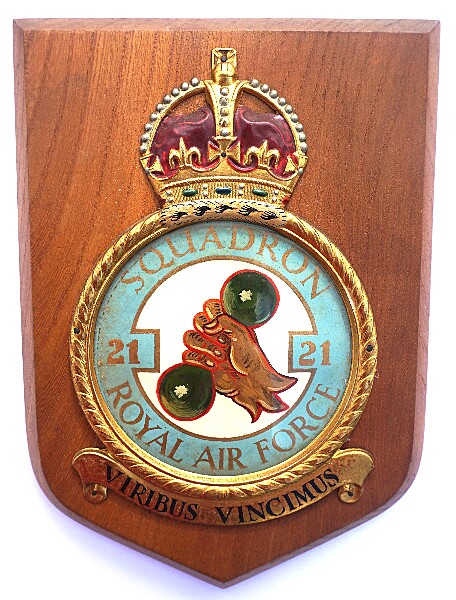21 Squadron RAF Plaque - Click for the bigger picture