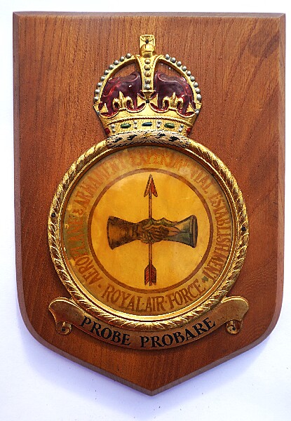 The Aeroplane and Armament Experimental Establishment RAF Plaque - Click for the bigger picture