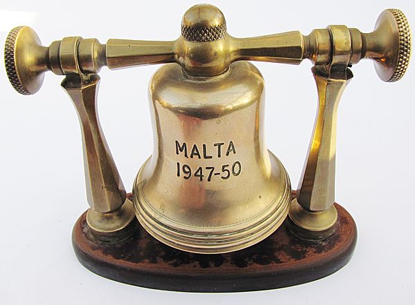 Malta Mess Bell 1947-50 - Click for the bigger picture