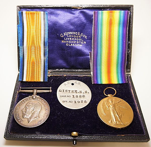 RNAS Named Medal Grouping and Identity Disc - Click for the bigger picture