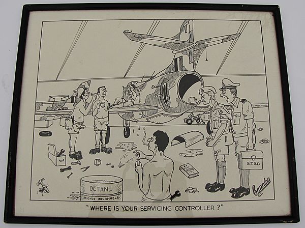 RAF Aviation Cartoon by 'Canning' - Click for the bigger picture