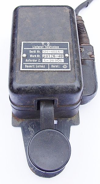 Lorenz Telefunken T2 Luftwaffe Morse Code Telegraph Key - Click for the bigger picture