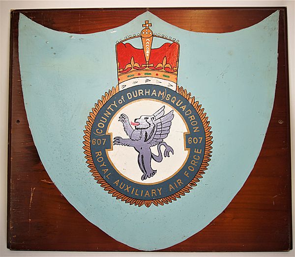 607 County of Durham Squadron Royal Auxiliary Air Force Plaque - Click for the bigger picture
