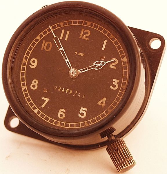 RAF WWII Panel Clock Mk IIB - Click for the bigger picture