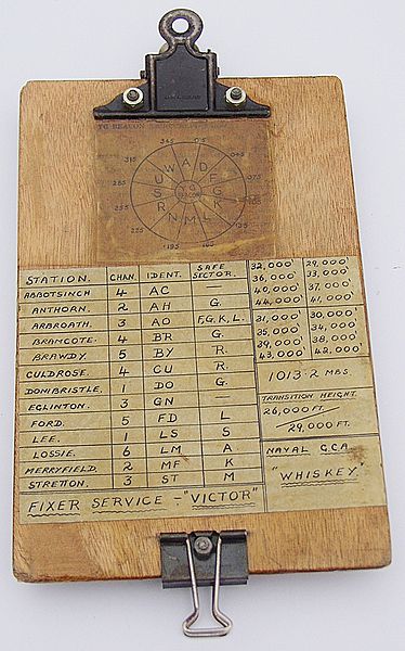 RNAS Pilots Note and Radio Beacon Flight Board - Click for the bigger picture