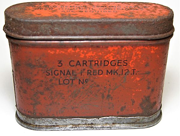RAF Red Star Mk 12T Distress Flare Tin - Click for the bigger picture