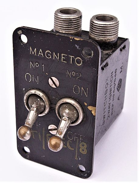 RAF Spitfire 2 Way Ignition Magneto Switchbox - Click for the bigger picture