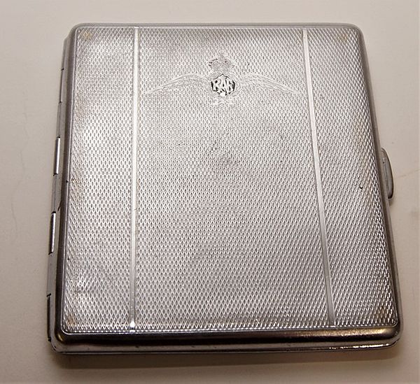 RAF Engraved Cigarette Case - Click for the bigger picture
