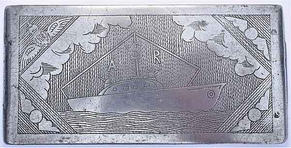 Air Sea Rescue / 270 Squadron Trench Art Cigarette Case - Click for the bigger picture