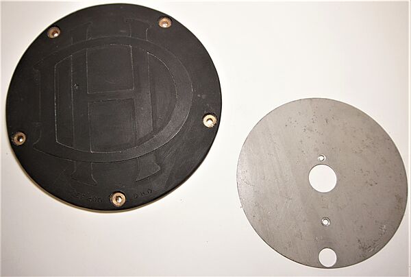 DH Tiger Moth Wheel Cover and back plate - Click for the bigger picture