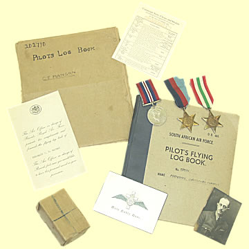 RAF Wartime Log Book - Click for the bigger picture