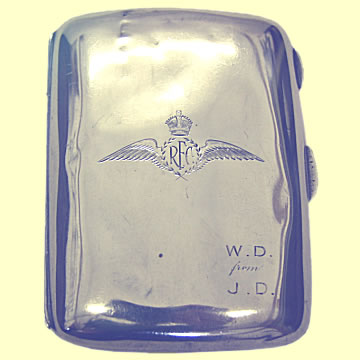 RFC Solid Silver Cigarette Box - Click for the bigger picture
