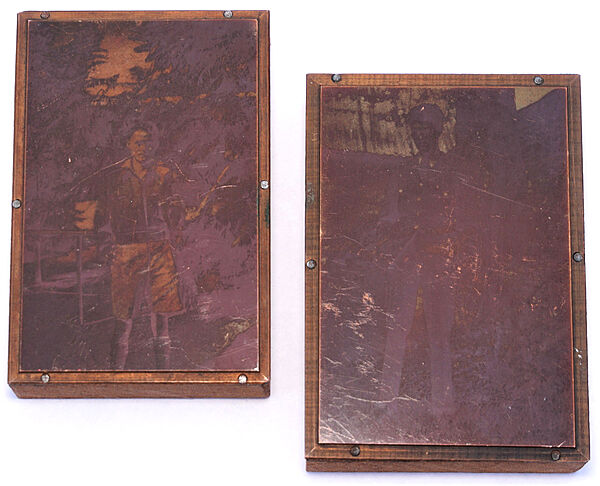 A pair of RAF Photographic Printing Blocks - Click for the bigger picture