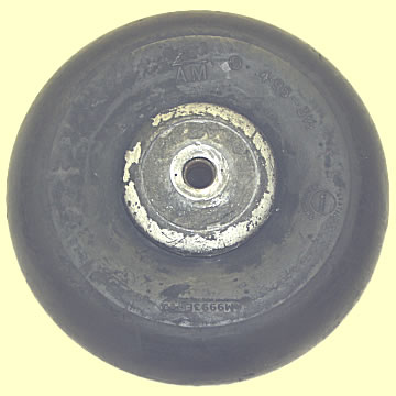 Wartime Tail Wheel and Tyre - Click for the bigger picture