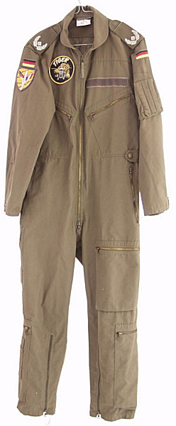 German Olive Green Flight Suit 0/B54A/G0065/F4438 - Click for the bigger picture