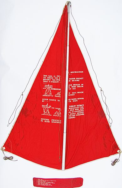 RAF K Type Dinghy Mast, Sail and Storage case - Click for the bigger picture