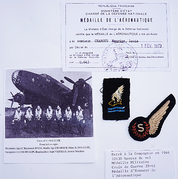 Original named Goldfish Club Badge and associated RAF signallers brevet - Click for the bigger picture