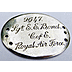 RAF Identification Bracelet Tab named to Sergeant E.E.Bond - Click for the bigger picture