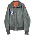 Luftwaffe Grey Leather Flying Jacket - Click for the bigger picture