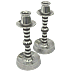 RAF Trench Art Candlesticks - Click for the bigger picture