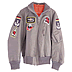 Luftwaffe Grey Leather Flight Jacket - Click for the bigger picture