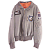 Luftwaffe Grey Leather Flight Jacket - Click for the bigger picture