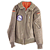 Luftwaffe Grey Leather Flight Jacket - Click for the bigger picture