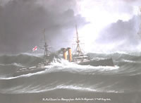 HMS Ocean off Japan - 1902 - click for a bigger picture