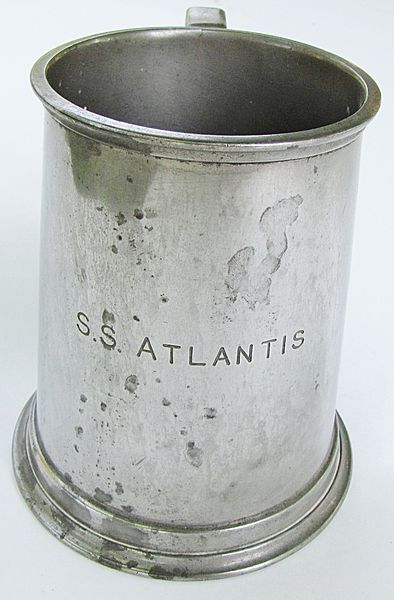 SS Atlantis English Pewter Tankard - Click for the bigger picture