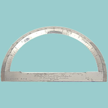 Navigator's Chart Protractor - Click for the bigger picture